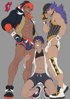 Pokémon - Leon, Hop and Raihan (by Schizoid) Gay Hentai Porn