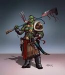 DnD Race inspiration dump: Orcs and other hard to love faces