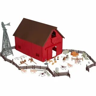 TOMY Ertl Farm Country Western Barn Playset - 1:64 Scale www