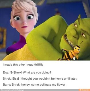I made this after I read Elsa: S-Shrek! What are you doing? 