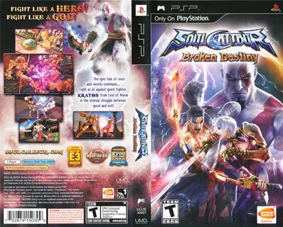 Soul Calibur: Broken Destiny ULUS-10457 PSP Box Art : Bandai