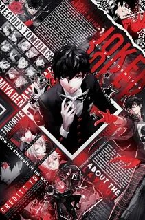 Persona 5 : Amamiya Ren (Joker) Profile Layout by https://ww
