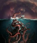 fhtagn-and-tentacles Kraken art, Kraken, Fantasy posters