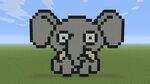 Minecraft Pixel Art - Baby Elephant - YouTube
