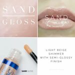 LipSense Sand Gloss Collage and on Lips Lipsense lip colors,