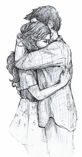 40 Romantic Couple Hugging Drawings and Sketches - Buzz16 Il