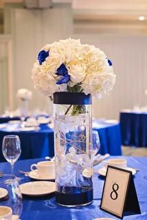 Blue and gold centerpieces Centerpieces & Table Décor Home &