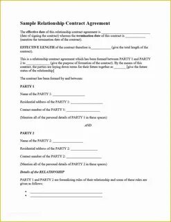 Dom Sub Contract Template Free Of Submissive Contract Templa