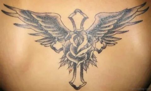 98 Best Cross With Wings Tattoos For Back - Tattoo Designs -