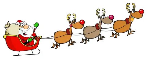 Santa Reindeer Cliparts.