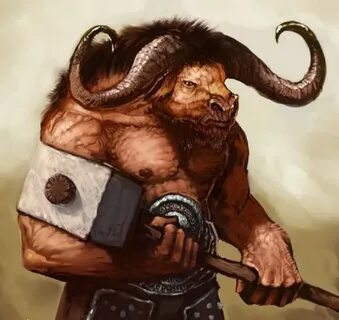 Minotaur Fantasy monster, Concept art characters, Monster ar