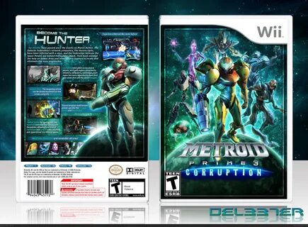 Metroid Prime 3: Corruption Wii Box Art Cover by del337er