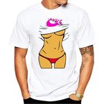 Summer New Funny Women Muscle T Shirt for Man Tops Naked Per
