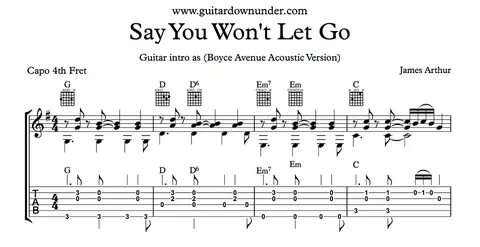 Say You Wont Let Go Tabs : Say You Won T Let Go By James Art