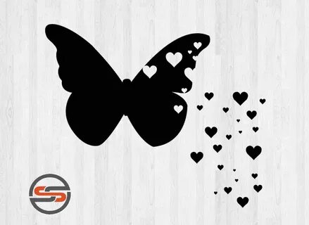 Butterfly Silhouette Heart Broken Related Keywords & Suggest