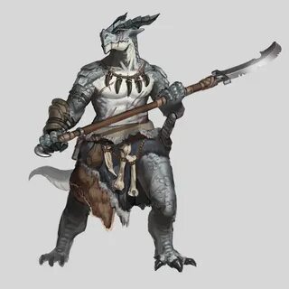 ART OC White Dragonborn Barbarian by me : DnD Dungeons and d