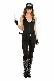 Adult Swat Babe Woman Costume $58.99 The Costume Land