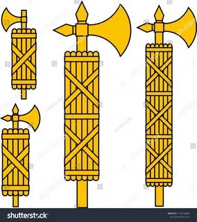 Fasces Ancent Roman Symbol Representing Strenght Stockvektor