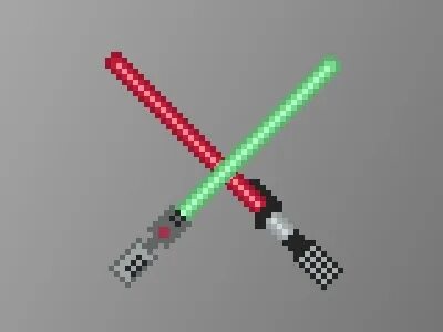 Pixel Art Lightsabers by Conlin Durbin on Dribbble