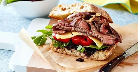 Rump steak sandwich