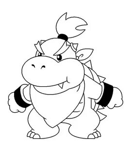 Jr. Bowser Coloring Page - Free Printable Coloring Pages for