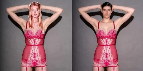 This Androgynous Model Posed in Victoria's Secret Lingerie t