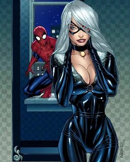 Spider-Man and Black Cat by Carlo Barberi #blackcat Black ca