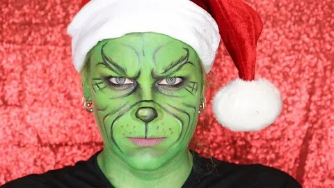 The Grinch Christmas Makeup Tutorial (Face Paint) - christma