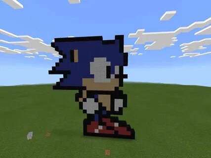 super sonic the pixel pixel art maker