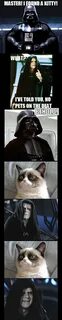 Grumpy Cat Joins the Dark Side Funny star wars pictures, Sta