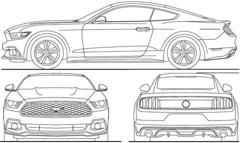 Image result for car blueprint Ford mustang, Ford mustang gt