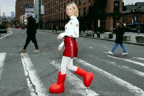 Make a statement with these unforgettable MSCHF big red boots