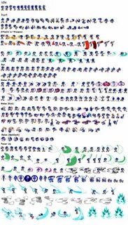 ultimate sonic the hedgehog sprite sheet by mrsupersonic1671