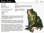 DnD-Next-Monster Cards-Frog Giant by dizman Monster cards, D