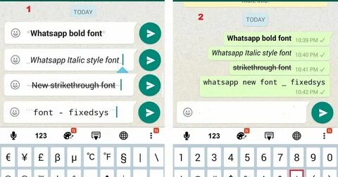 Format Text Whatsapp - Beinyu.com