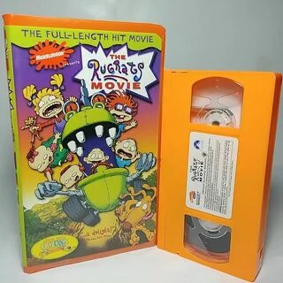 VHS Rugrats in Paris The Movie Orange Tape Clamshell Nickelo