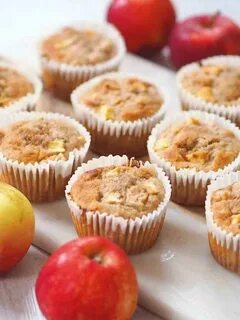 Healthy Apple Muffins Vegan, Gluten-Free, Refined Sugar-Free