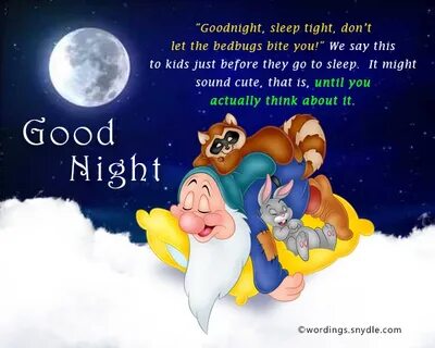 Something sweet to say goodnight - Wordings and Messages
