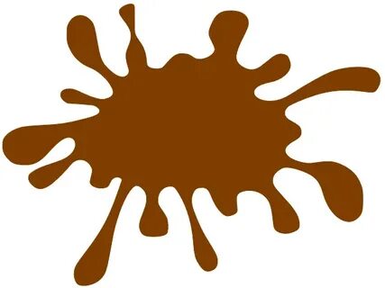 Brown Splatter Mud Hero SVG Clip arts download - Download Cl