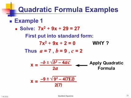Solving Quadratic Equations Solving Quadratic Equations - pp