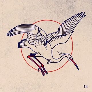 Japanese crane tattoo pictures