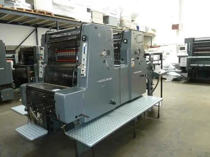 Two colour used offset printing machines HEIDELBERG MOZP-S O