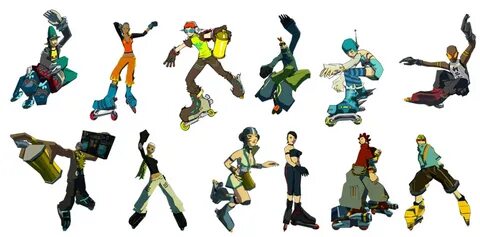 Jet set radio, Character art, Concept art