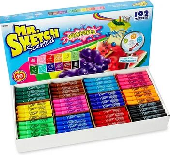 ミ ス タ-ス ケ ッ チ Mr. Sketch Washable Scented Watercolor Markers