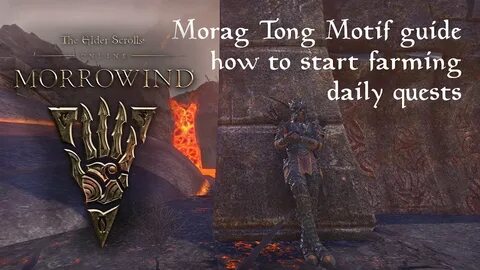 Guide Morag Tong motif farming - how to start Vvardenfell da