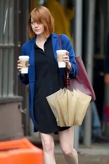 EMMA STONE Out and About in New York - HawtCelebs