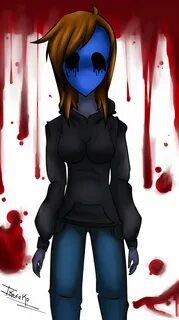 Drawn eyeless jack female - Pencil and in color drawn eyeles