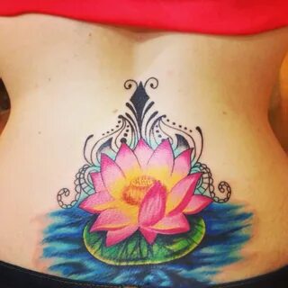 Lotus flower tattoo - lower back - cover up Jasmine flower t
