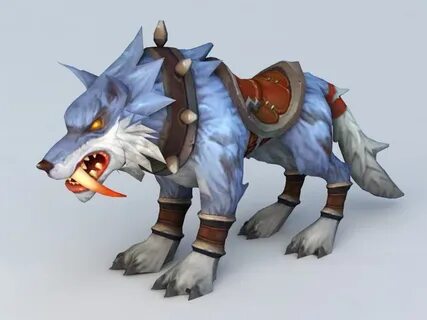 Blue Wolf Mount 3d model 3ds Max files free download - model