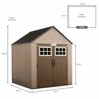 Rubbermaid Big Max 7 ft. x 7 ft. Storage Shed 2035892 Buildi